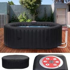 Whirlpool HWC-E32, 2 Personen In-/Outdoor heizbar aufblasbar inkl. Tisch 190x120cm FI-Schalter