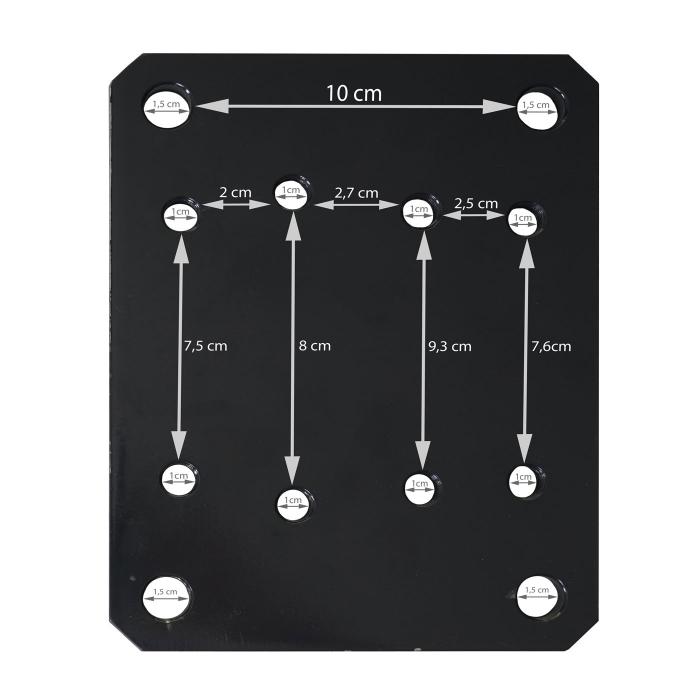 Standfu fr Markise T122 T123 T124, Standmontage Halterung Fu, zum Einbetonieren 300x401x40cm