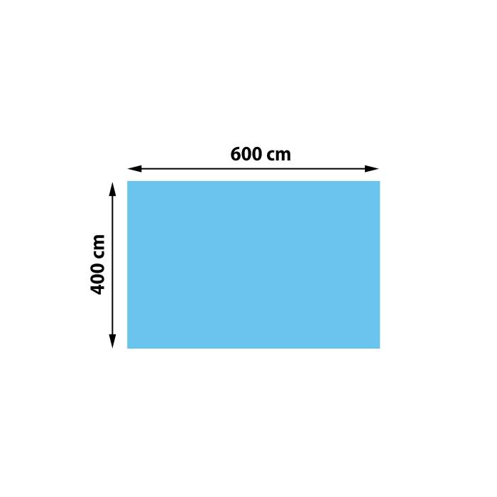 Pool-Abdeckung Wrmeplane Abdeckplane Solarplane Solarabdeckung, Strke: 200 m ~ rechteckig 6x4m blau