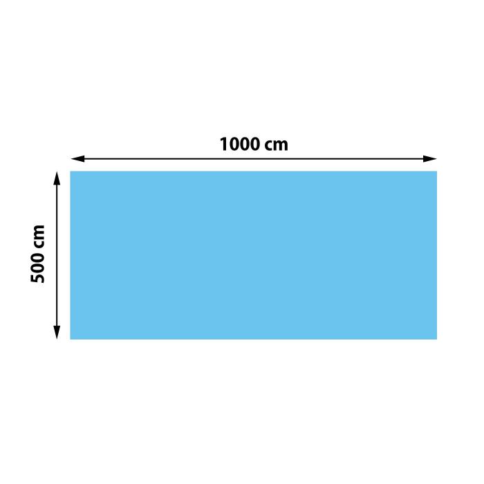 Defekte Ware (Loch SK3) | Pool-Abdeckung Wrmeplane Abdeckplane Solarabdeckung, Strke: 400 m ~ rechteckig 10x5m blau