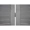 Paravent HWC-G30, Trennwand Sichtschutz Raumteiler, Shabby-Look 170x120cm ~ grau