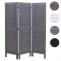 Paravent HWC-G30, Trennwand Sichtschutz Raumteiler, Shabby-Look 170x120cm ~ grau