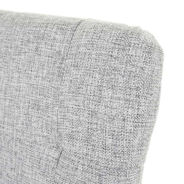 4er-Set Esszimmerstuhl HWC-E58, Stuhl Esssthle, MVG-zertifiziert ~ Stoff/Textil grau, dunkle Beine