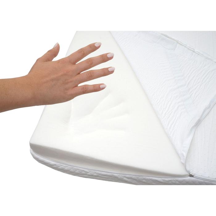 10cm Memoryfoam-Matratzentopper HWC-E63, Topper Matratzenauflage Matratzenschoner ~ 140x200cm Viscoschaum