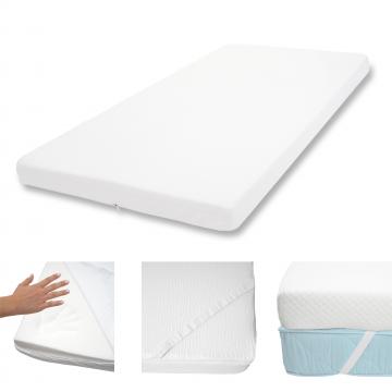 10cm Memoryfoam-Matratzentopper HWC-E63, Topper Matratzenauflage Matratzenschoner ~ 90x200cm Viscoschaum