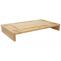 Monitorerhhung HWC-E85, Monitorstnder Tischorganizer Bildschirmerhhung, Bambus 9x65x31cm