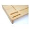 Monitorerhhung HWC-E85, Monitorstnder Tischorganizer Bildschirmerhhung, Bambus 9x65x31cm