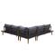 Garten-Garnitur HWC-E97, Garnitur Sitzgruppe Lounge-Set Sofa, Akazie Holz MVG-zertifiziert, grau