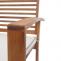 Gartenbank HWC-E99, Bank Sitzbank 2-Sitzer, Akazie Holz massiv MVG-zertifiziert 112cm, braun Polster creme