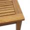 Lounge-Tisch HWC-E99, Gartentisch Tisch Beistelltisch Balkontisch, Akazie Holz massiv MVG-zertifiziert 100x50 cm, braun