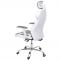 Brostuhl HWC-F12, Schreibtischstuhl Drehstuhl Racing-Chair, Sliding-Funktion Stoff/Textil + Kunstleder ~ grau/wei