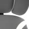 Brostuhl HWC-F12, Schreibtischstuhl Drehstuhl Racing-Chair, Sliding-Funktion Stoff/Textil + Kunstleder ~ grau/wei