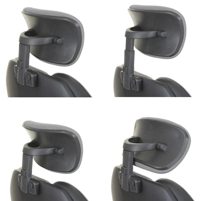 Brostuhl HWC-F12, Schreibtischstuhl Drehstuhl Racing-Chair, Sliding-Funktion Stoff/Textil + Kunstleder ~ grau/schwarz