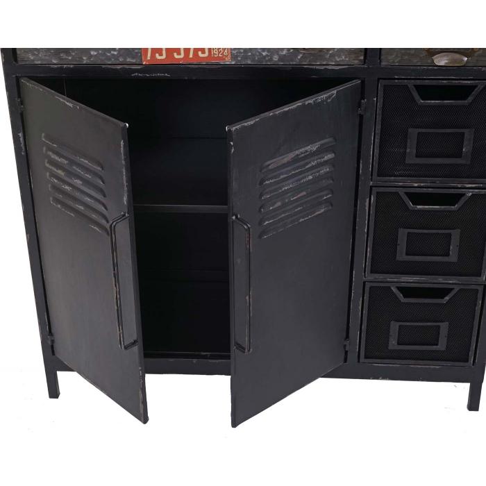 Apothekerkommode HWC-F32, Schubladenschrank Sideboard, Industriedesign 115x89x35cm