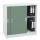 Aktenschrank Boston HWC-F41, Stahlschrank Broschrank, mit abschliebaren Schiebetren 90x90x45cm ~ grn