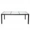 B-Ware (OHNE GLASPLATTE SK3) | Poly-Rattan Esstisch HWC-F49, Esszimmertisch Gartentisch Tisch, 190x90cm ~ anthrazit