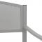 Gartenbank HWC-F52, Bank Parkbank Sitzbank, 2-Sitzer pulverbeschichteter Stahl ~ grau