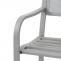 Gartenbank HWC-F52, Bank Parkbank Sitzbank, 2-Sitzer pulverbeschichteter Stahl ~ grau