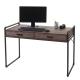 Schreibtisch HWC-F58, Bürotisch Computertisch, Industriedesign 75x120x60cm 3D-Struktur ~ braun Wildeiche-Optik