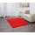 Teppich HWC-F69, Shaggy Läufer Hochflor Langflor, Stoff/Textil flauschig weich 160x120cm ~ rot