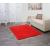 Teppich HWC-F69, Shaggy Lufer Hochflor Langflor, Stoff/Textil flauschig weich 160x120cm ~ rot