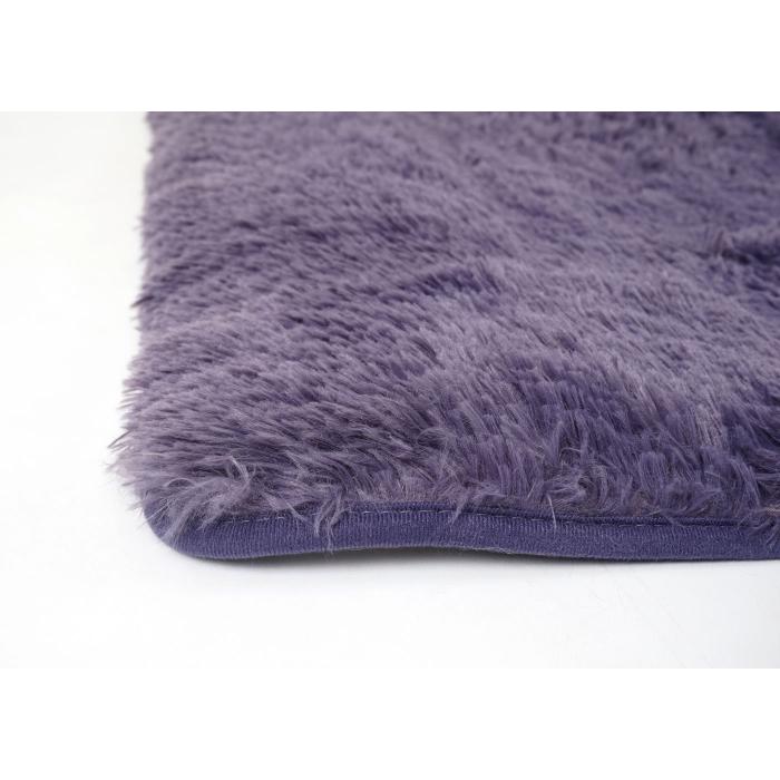 Teppich HWC-F69, Shaggy Lufer Hochflor Langflor, Stoff/Textil flauschig weich 160x120cm ~ dunkellila