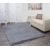 Teppich HWC-F69, Shaggy Läufer Hochflor Langflor, Stoff/Textil flauschig weich 230x160cm ~ grau