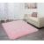 Teppich HWC-F69, Shaggy Läufer Hochflor Langflor, Stoff/Textil flauschig weich 230x160cm ~ rosa