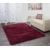 Teppich HWC-F69, Shaggy Lufer Hochflor Langflor, Stoff/Textil flauschig weich 230x160cm ~ weinrot