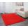 Teppich HWC-F69, Shaggy Läufer Hochflor Langflor, Stoff/Textil flauschig weich 230x160cm ~ rot