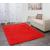 Teppich HWC-F69, Shaggy Läufer Hochflor Langflor, Stoff/Textil flauschig weich 230x160cm ~ rot