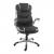 Bürostuhl HWC-F80, Schreibtischstuhl Chefsessel Drehstuhl, Kunstleder ~ schwarz