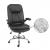 Bürostuhl HWC-F81, Schreibtischstuhl Chefsessel Drehstuhl, Federkern Kunstleder ~ schwarz