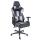 Bürostuhl HWC-F84, Schreibtischstuhl Gamingstuhl Chefsessel Drehstuhl, Kunstleder ~ schwarz/grau