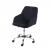 Bürostuhl HWC-F82, Schreibtischstuhl Chefsessel Drehstuhl, Retro Design Samt ~ schwarz