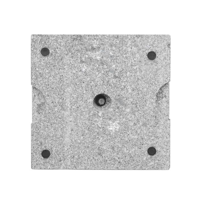 Sonnenschirmstnder HWC-F92, Schirmstnder Schirmhalter, Granit ~ 23kg eckig grau