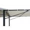 Pergola HWC-F94, Garten Pavillon, Stahl bewegliche Seitenwand 2,5x2,5m ~ creme-beige