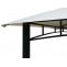 Pergola HWC-F94, Garten Pavillon, Stahl bewegliche Seitenwand 2,5x2,5m ~ creme-beige