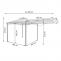 Pergola HWC-F94, Garten Pavillon, Stahl bewegliche Seitenwand 2,5x2,5m ~ creme-beige