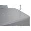 2er-Set Barhocker HWC-A73, Barstuhl Tresenhocker mit Lehne, Metall Industriedesign ~ grau