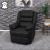 Fernsehsessel HWC-G15, Relaxsessel Liege Sessel, Leder + Kunstleder 103x83x91cm ~ schwarz