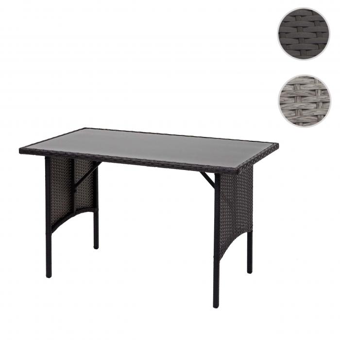 Esszimmertisch Gartentisch Tisch Poly-Rattan Esstisch HWC-G16 Gastro 112x60cm