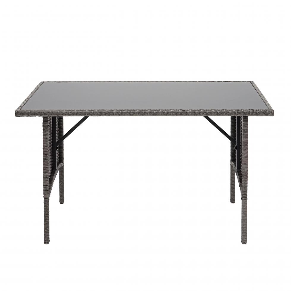 BWare PolyRattan Esstisch Gartentisch MCWG16, Gastronomie 112x60cm