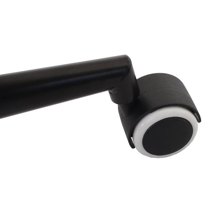 Brostuhl HWC-G25, Drehstuhl Schreibtischstuhl, Bugholz Walnuss-Optik Retro drehbar hhenverstellbar MVG ~ schwarz-braun