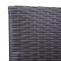 Poly-Rattan Balkonset HWC-G27, Sitzgarnitur Gartengarnitur, 2xSessel+Tisch ~ grau, Kissen creme