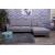Sofa HWC-G43, Couch Ecksofa L-Form 3-Sitzer, Liegefläche Nosagfederung Taschenfederkern ~ rechts, grau
