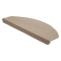 15er-Set Stufenmatte HWC-G49, Treppenteppich Treppenschutz Treppenmattenset, 65x25cm ~ halbrund, creme-beige