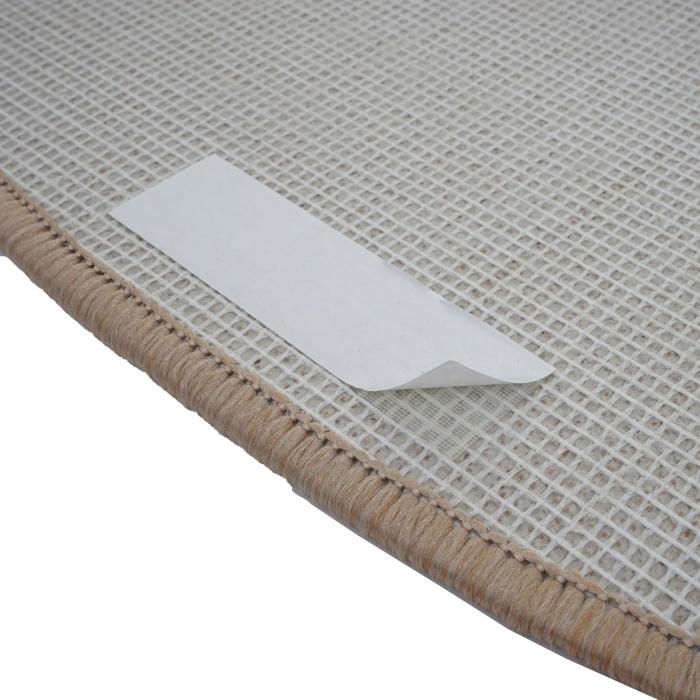15er-Set Stufenmatte HWC-G49, Treppenteppich Treppenschutz Treppenmattenset, 65x25cm ~ halbrund, creme-beige