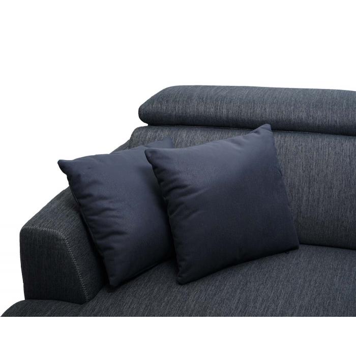 Sofa HWC-G44, Ecksofa L-Form 3-Sitzer, Liegeflche Nosagfederung Taschenfederkern verstellbar 277cm ~ rechts, dunkelgrau