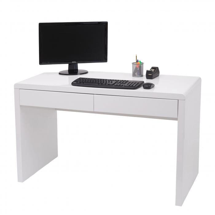 Neu Schreibtisch Hochglanz Bürotisch Computertisch mit Schubladen Arbeitstisch 